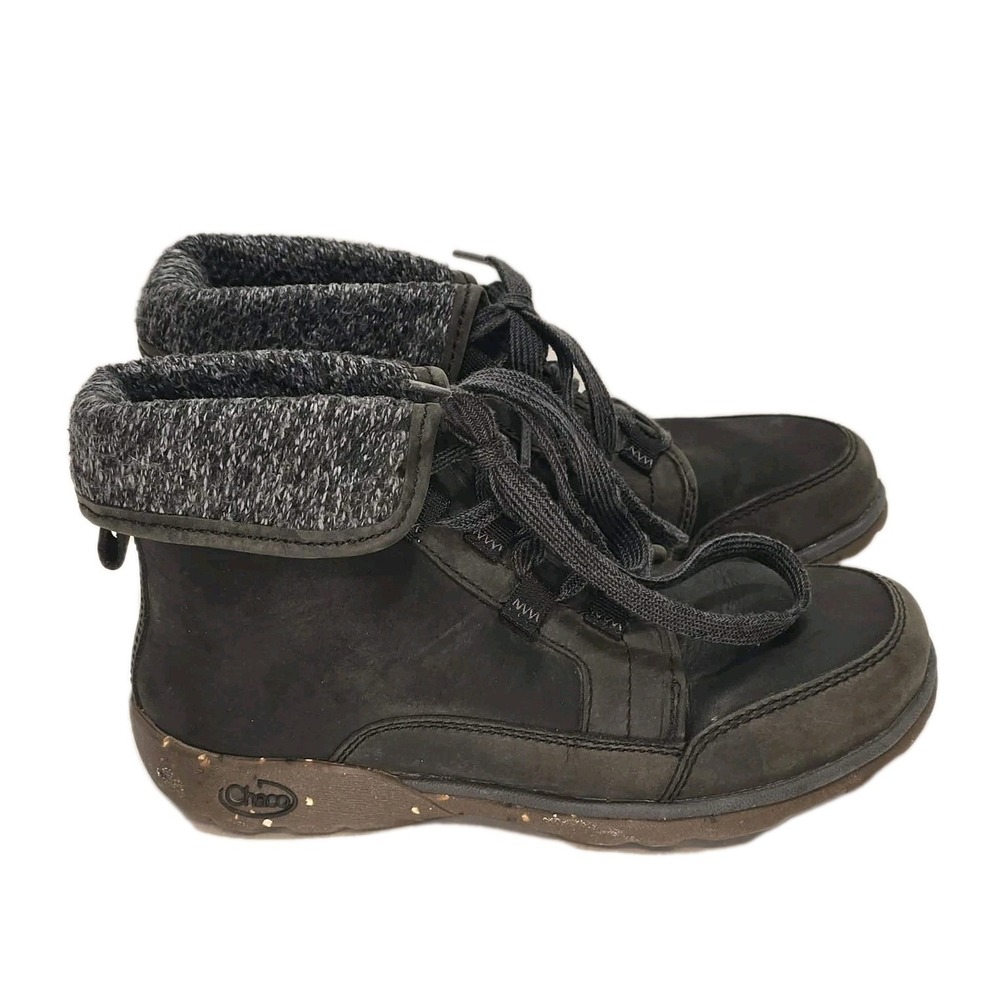 Chaco Women's Leather Ankle Boots US 6 GUC 🥾 Outdoor Casual
